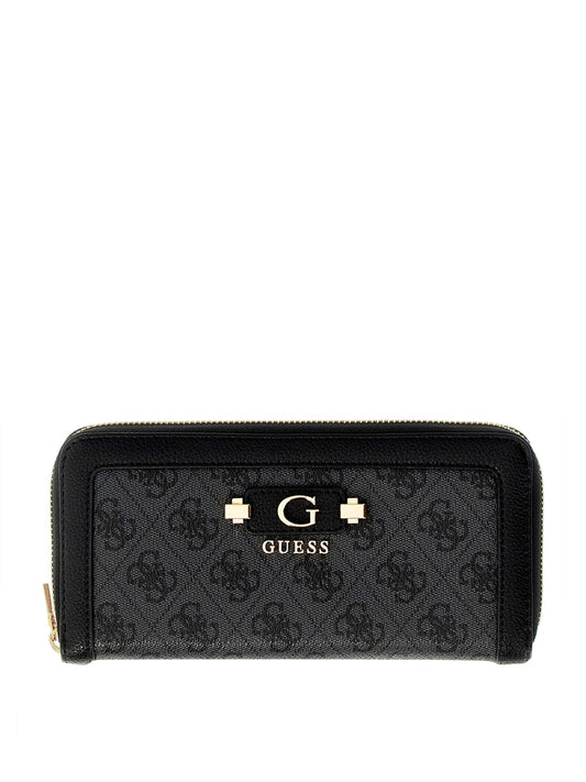 GUESS 1 USCITA Guess Portafoglio Lindsey - Coal Coal Logo
