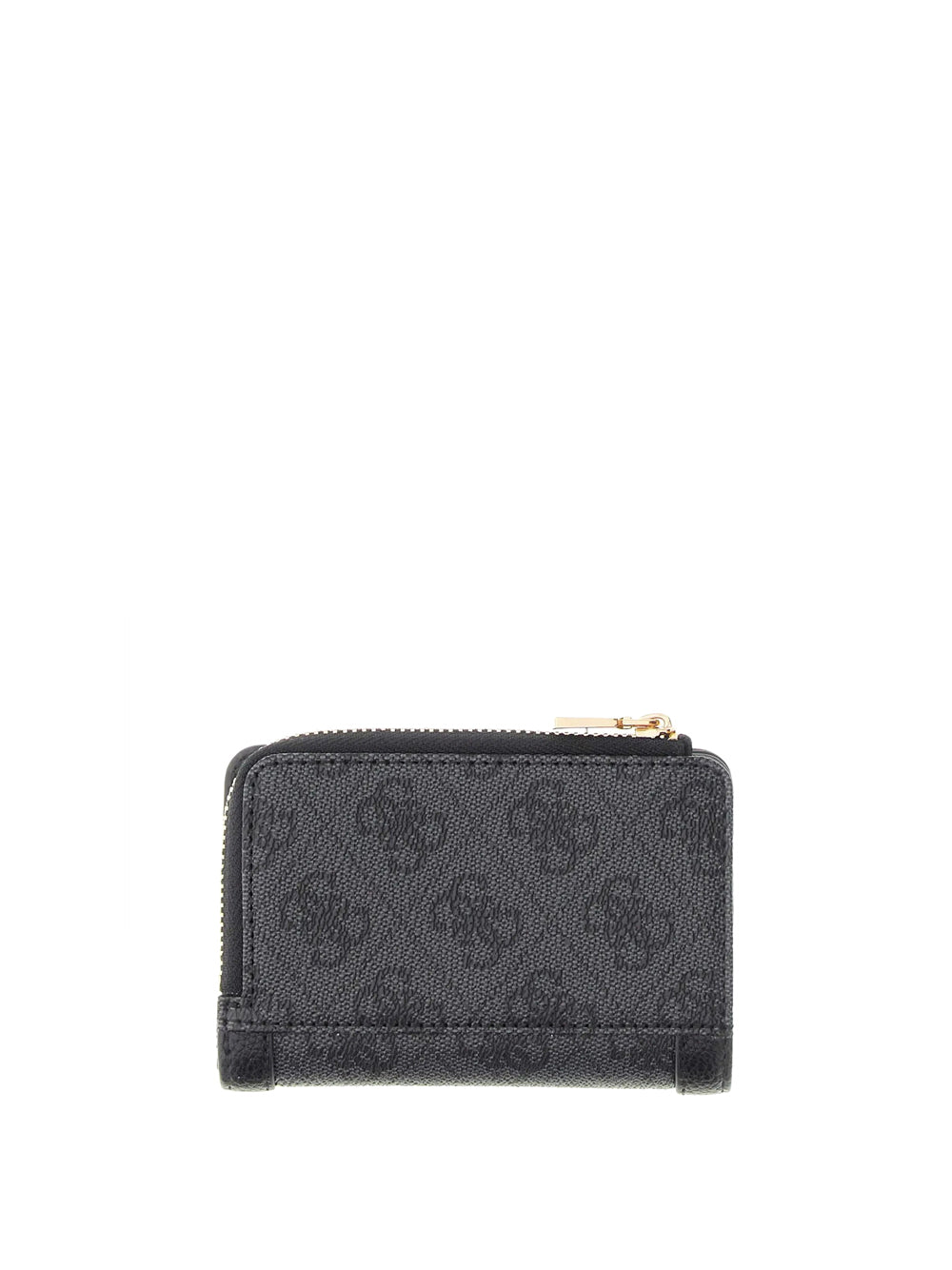 GUESS 1 USCITA Guess Portafoglio Lindsey Slg Zip Arnd Card Case - Coal Coal Logo