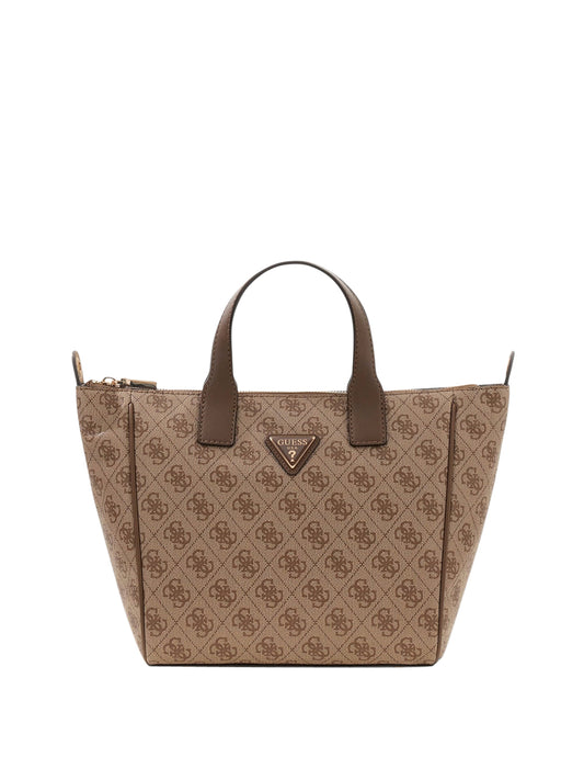 GUESS 1 USCITA Guess Borsa Shopper Follie - Brown Latte Logo