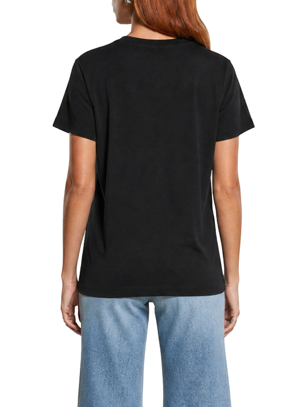 GUESS 1 USCITA Guess T-Shirt Snake Script Rhinestone - Nero Jet Black A996