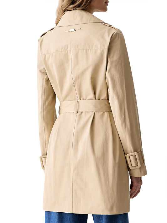 GUESS 1 USCITA Guess Trench Juliane Double Collar - Biege Safari Tan