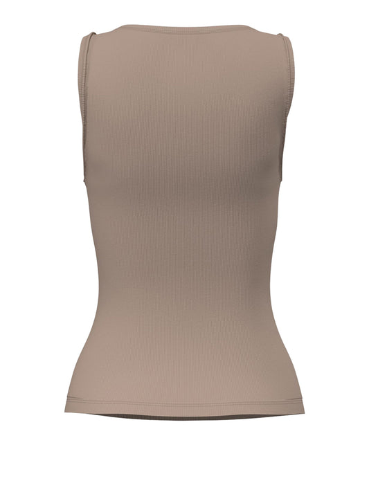 GUESS 1 USCITA Guess Canotta Malika Logo - Taupe Silk taupe