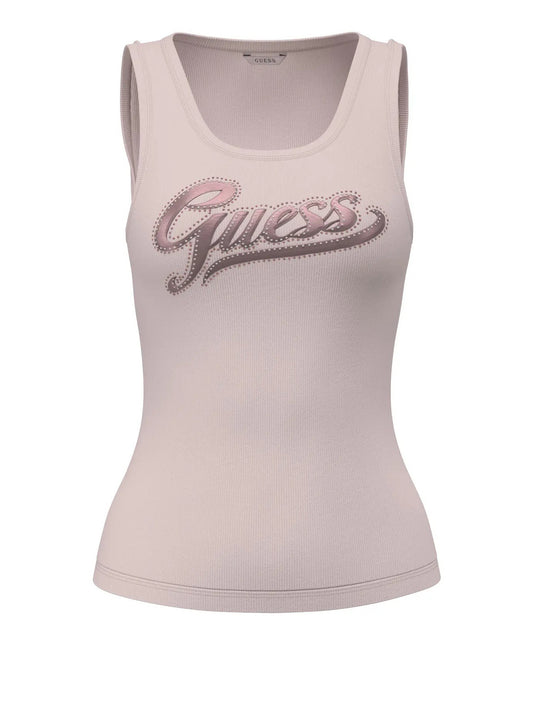 Guess Top Sl Malika Logo Tank Guess - Lilla Lilla