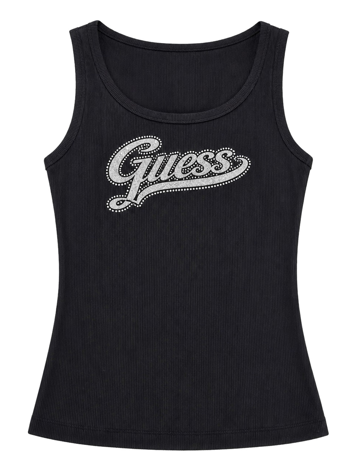 GUESS 1 USCITA Guess Canotta Malika Logo - Bianco Nero