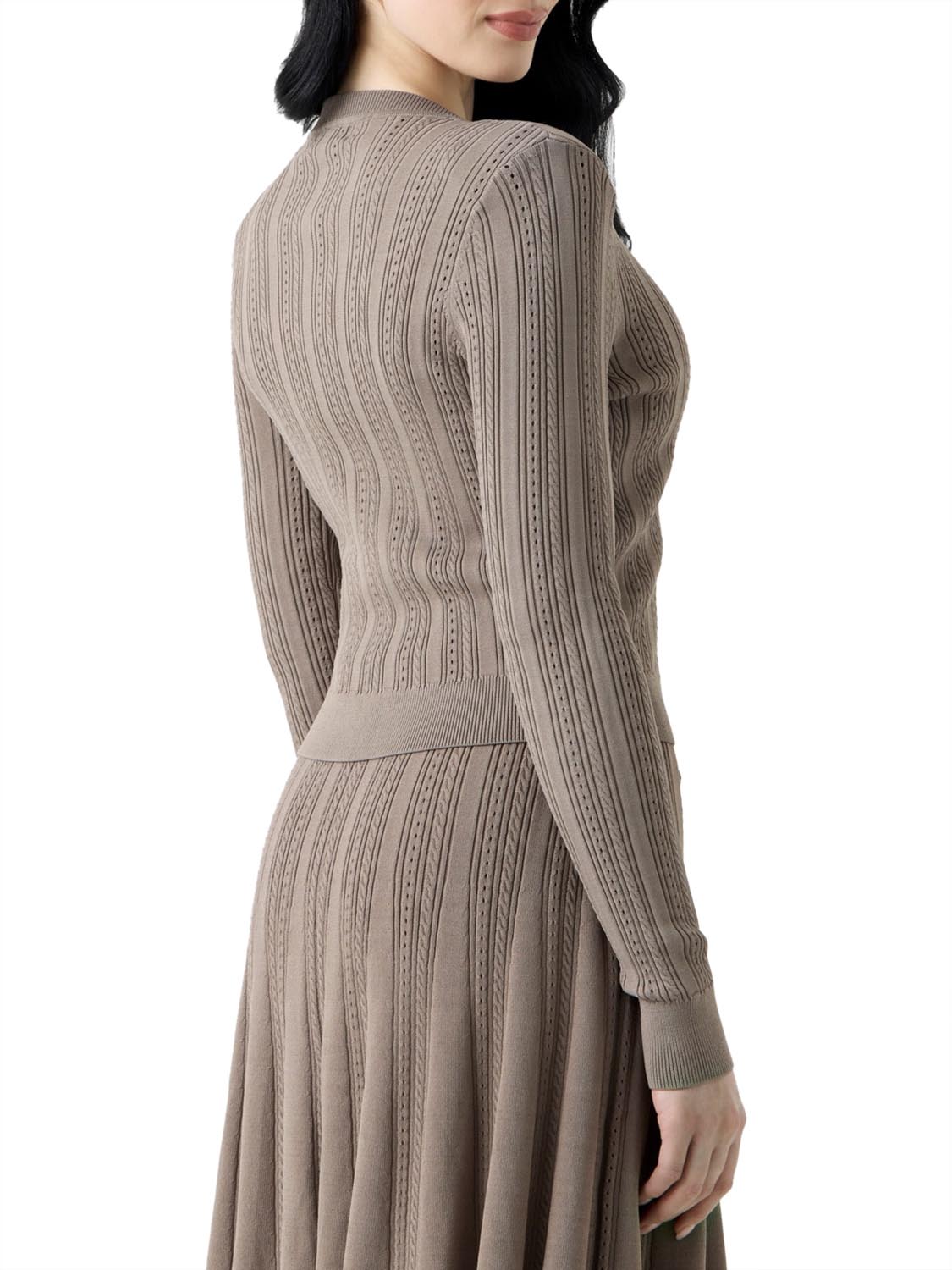 GUESS 1 USCITA Guess Cardigan Carmen Taupe Silk taupe