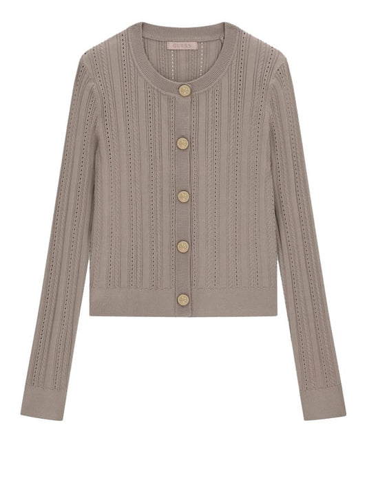 GUESS 1 USCITA Guess Cardigan Carmen Taupe Silk taupe
