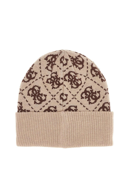 GUESS 2 USCITA Cappello Guess Milano Beanie - Beige Beige/Brown