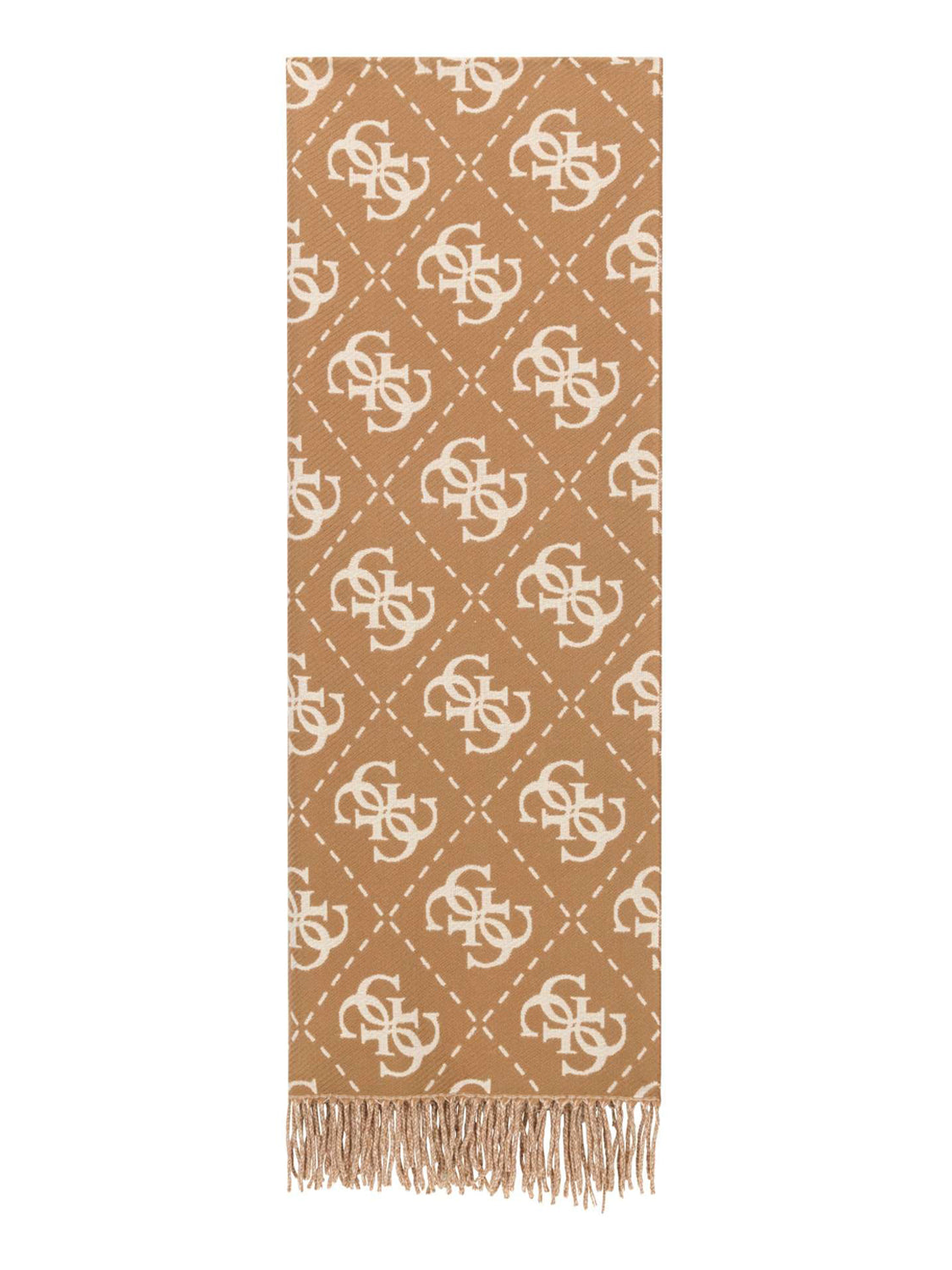 GUESS 2 USCITA Sciarpa Guess AW5217 VIS03 - Beige Latte Logo Brown