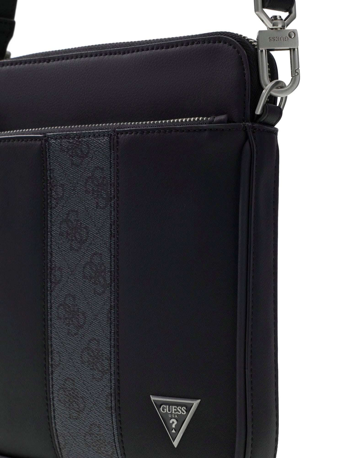 GUESS 2 USCITA Borsa A Tracolla Guess Sydney Flat Nero BLACK