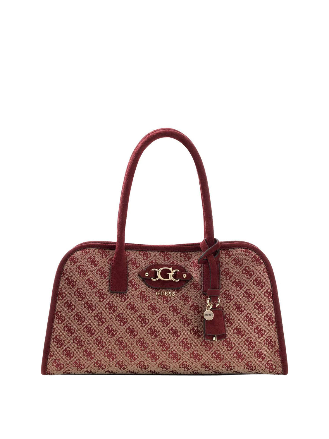 GUESS 2 USCITA Borsa A Mano Samantha Girlfriend Guess - Multi Merlot Logo
