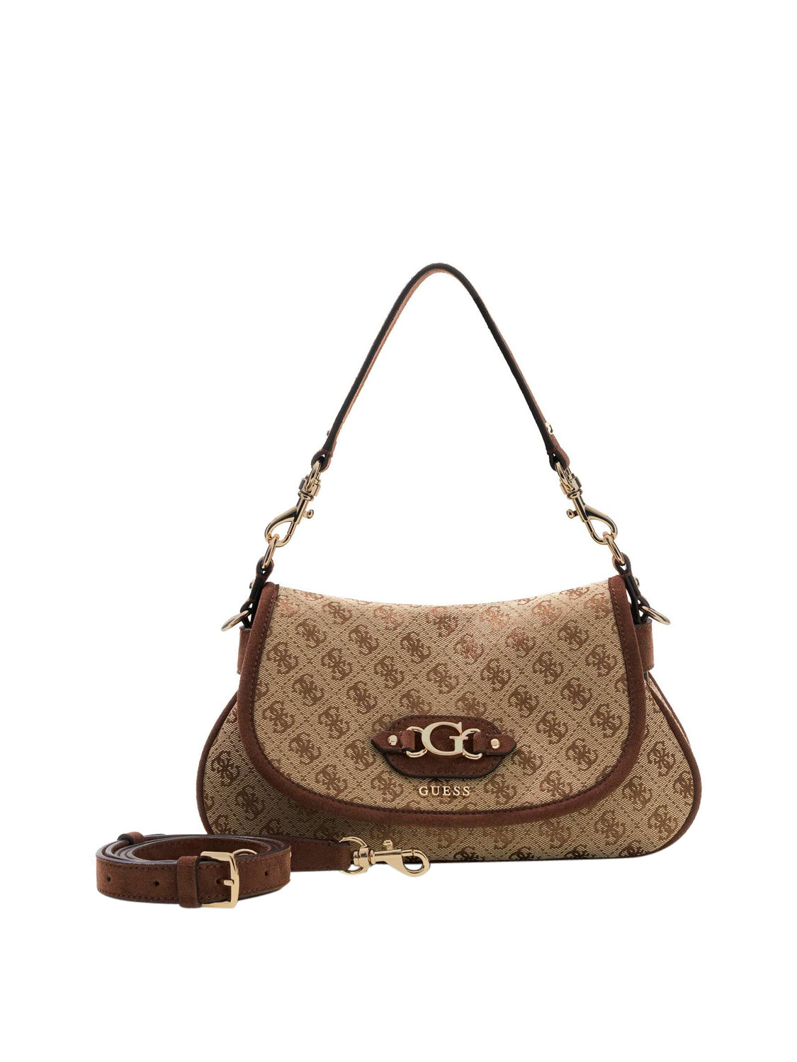 Guess Borsa a Tracolla Samantha Flap Guess - Marrone Beige