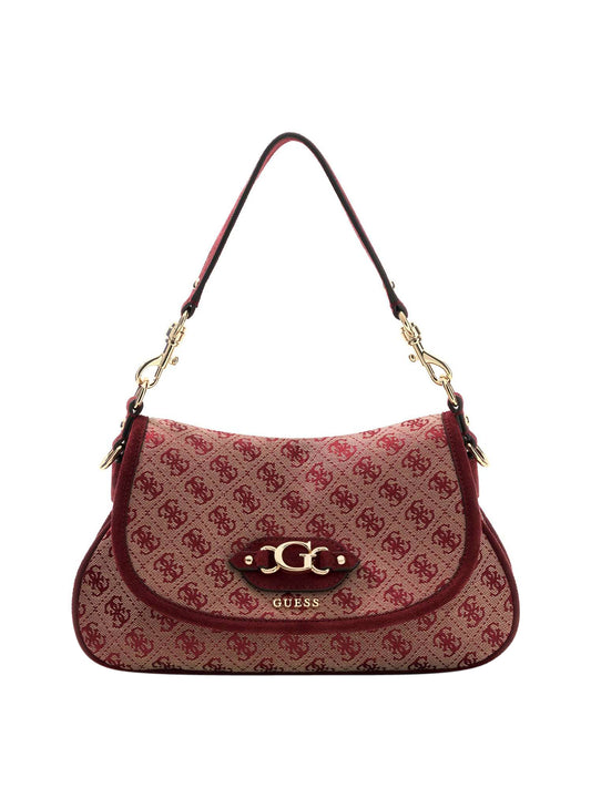 GUESS 2 USCITA Borsa a Tracolla Samantha Flap Guess - Bordeaux BORDEAUX