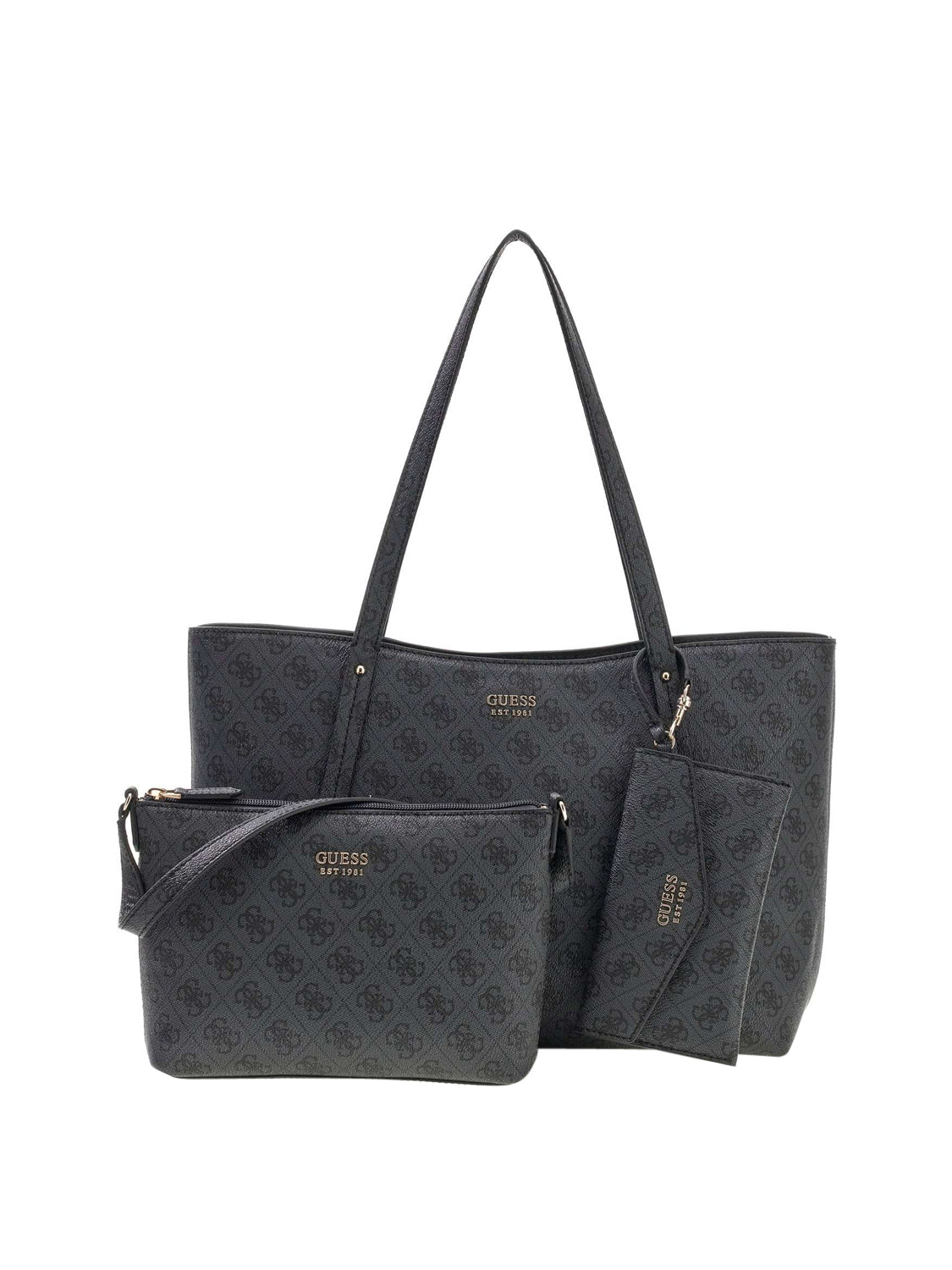 GUESS 2 USCITA Borsa a Mano Guess Brenton - Nero Nero