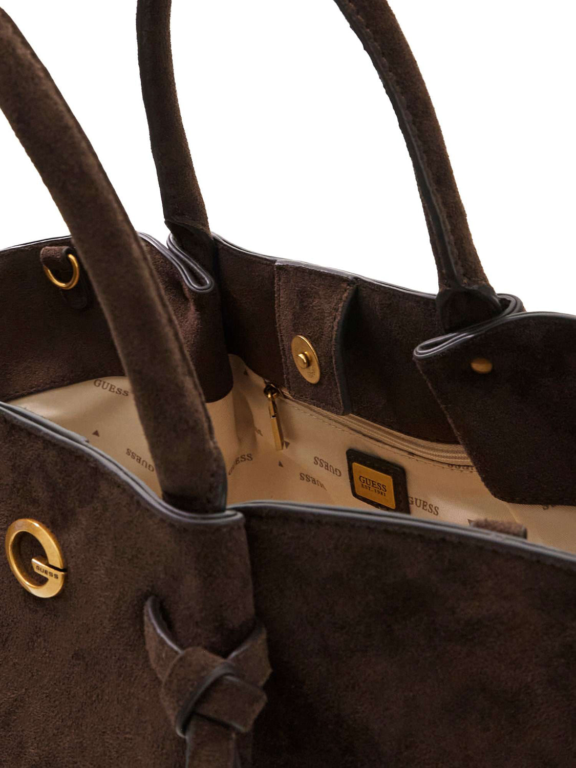 GUESS 2 USCITA Borsa a Mano Allegra Guess - Marrone ESPRESSO