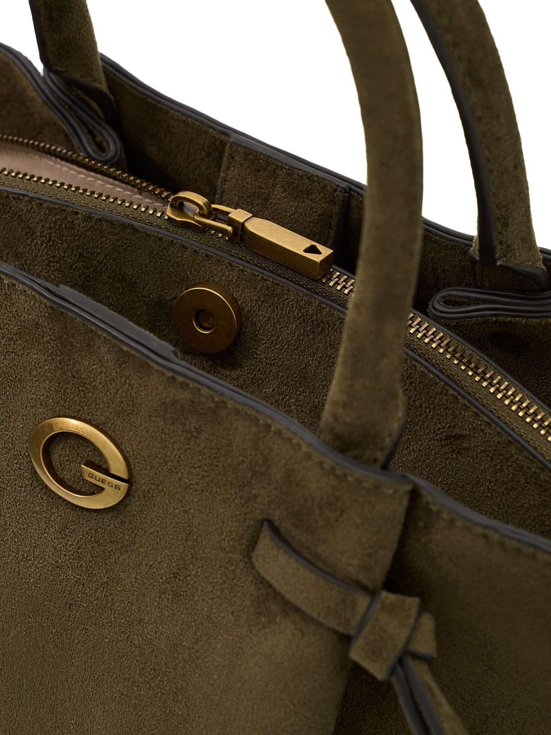 GUESS 2 USCITA Borsa a Mano Allegra Guess - Oliva Olive