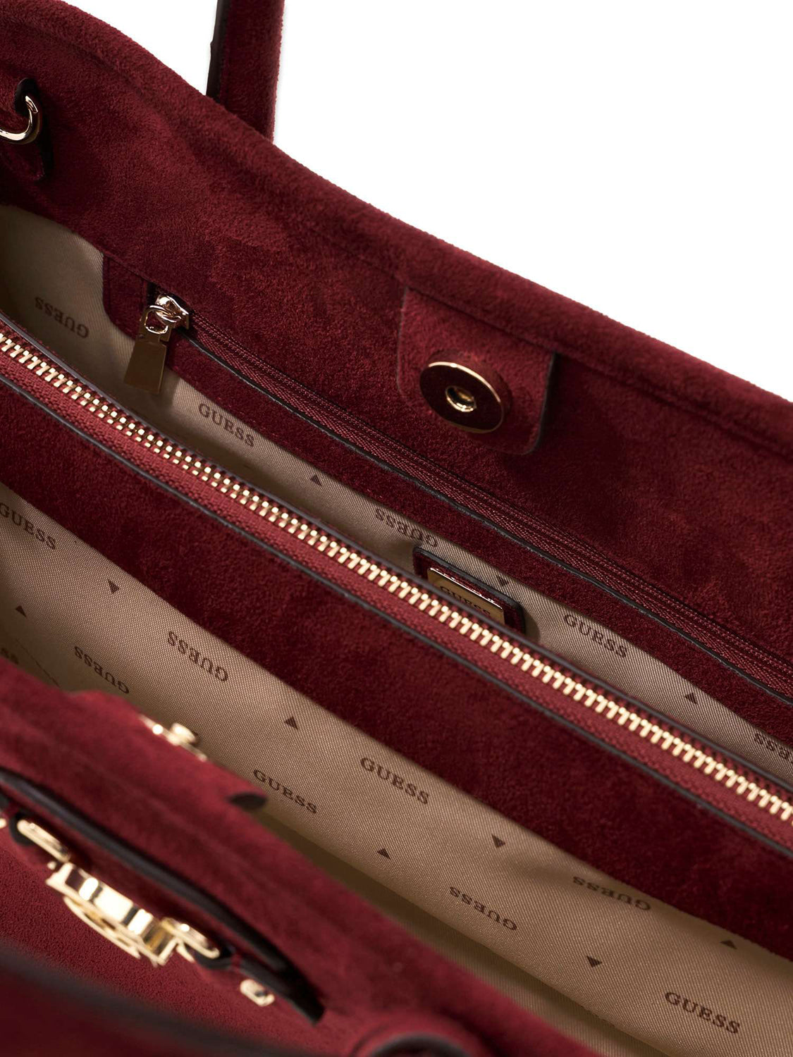 GUESS 2 USCITA Borsa a Mano Samantha Guess - Bordeaux BORDEAUX