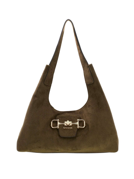 GUESS 2 USCITA Borsa a Mano Sunset Small Hobo Guess - Oliva Olive