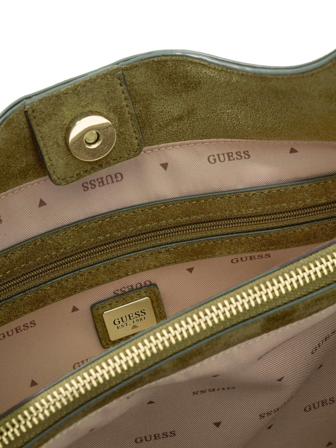 GUESS 2 USCITA Borsa a Mano Guess Maxi Sunset Hobo - Oliva Olive