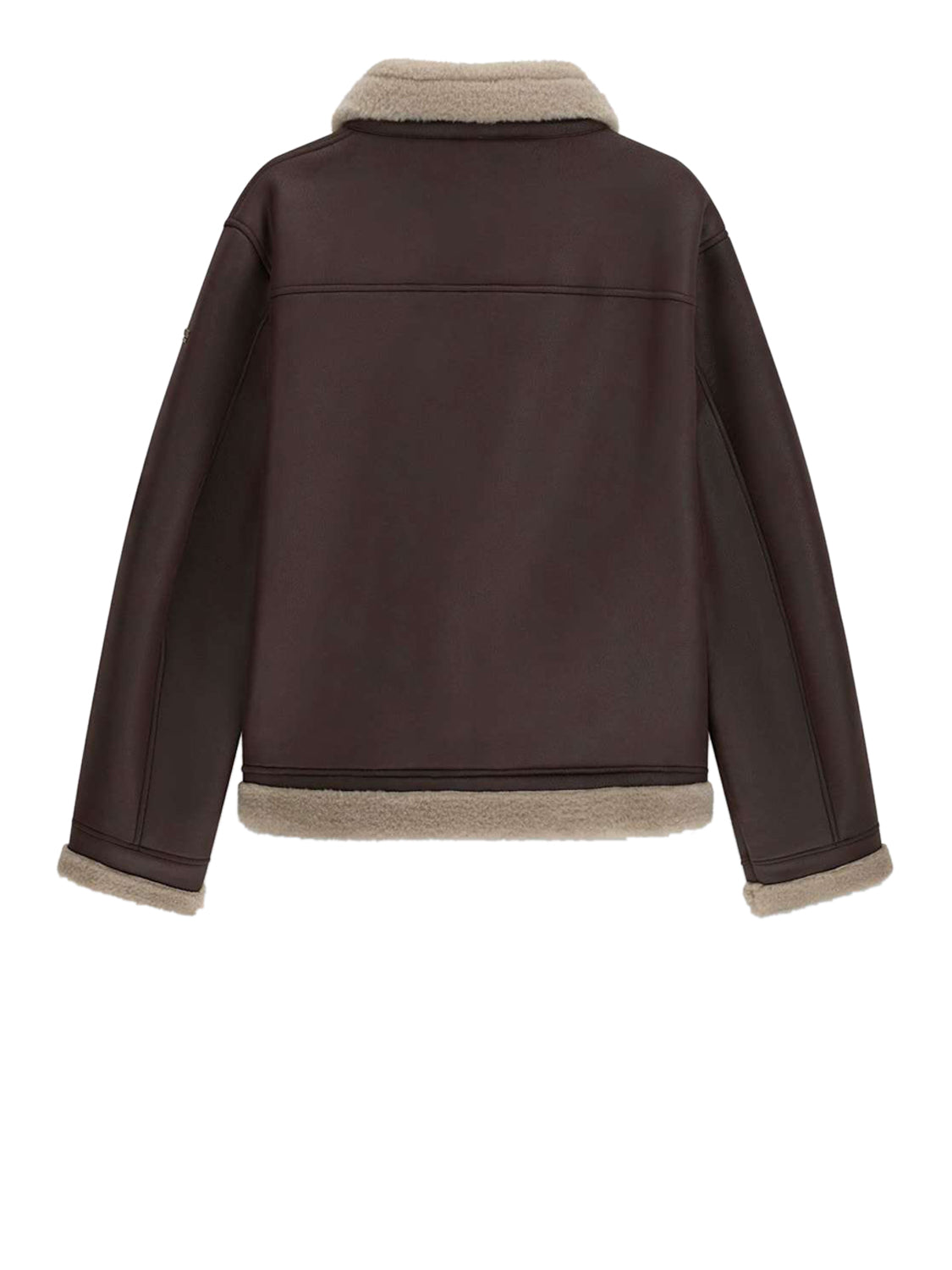 Guess Giacca Guess Shearling Marrone Pure Coffee