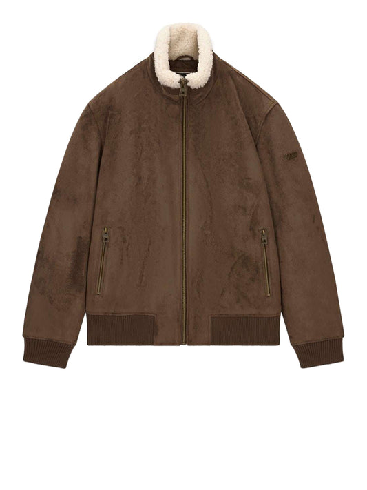 Guess Guess Giacca Suede Marrone Carob Chocolate