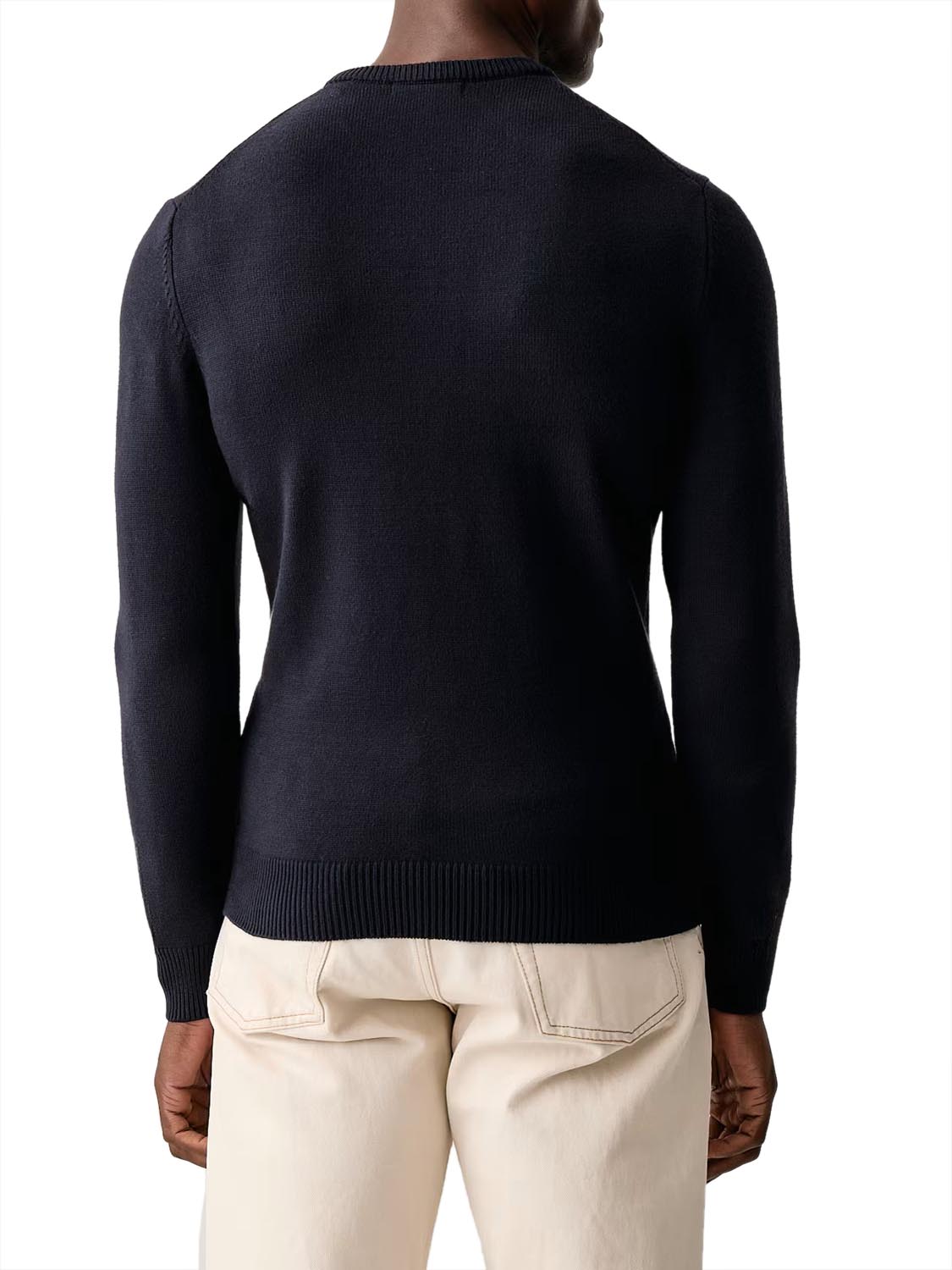 Guess Maglione Girocollo in Viscosa Noburo Guess - Blu Navy Smart blue