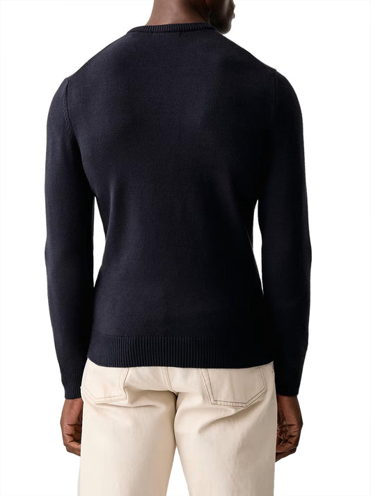 Guess Maglione Girocollo in Viscosa Noburo Guess - Blu Navy Smart blue
