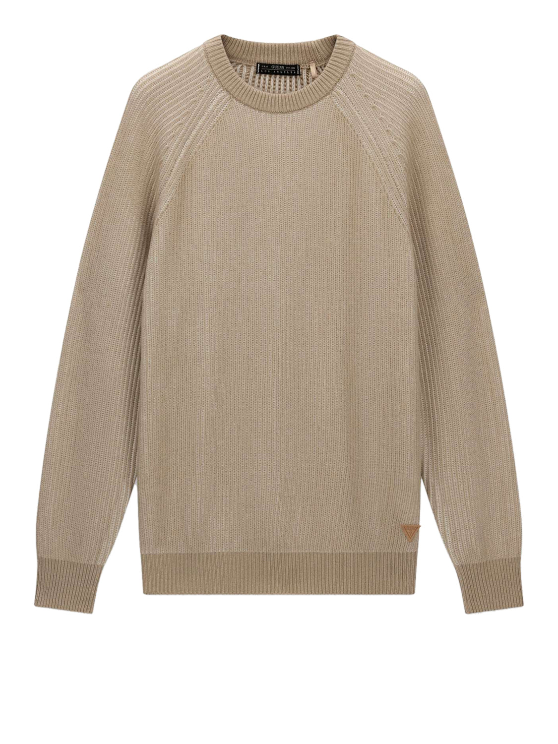 GUESS 2 USCITA Guess Maglia Niro Vanisè Stripes Raglan- Beige Bi-Color Ribs G1H1+A