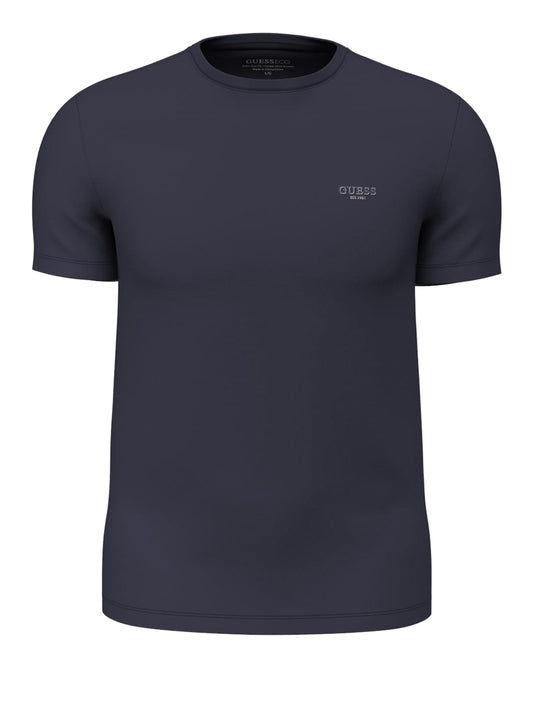 GUESS 2 USCITA Guess T-Shirt In Misto Cotone - Navy Smart blue