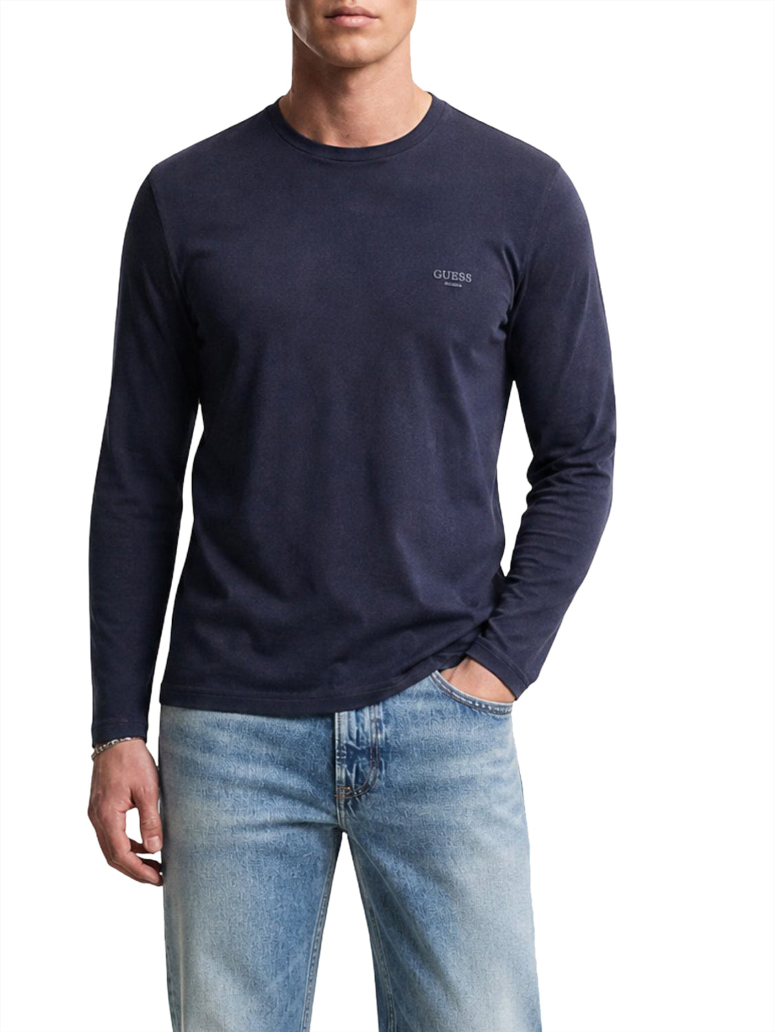 GUESS 2 USCITA Guess T-Shirt Core Extra Slim Blue Smart blue