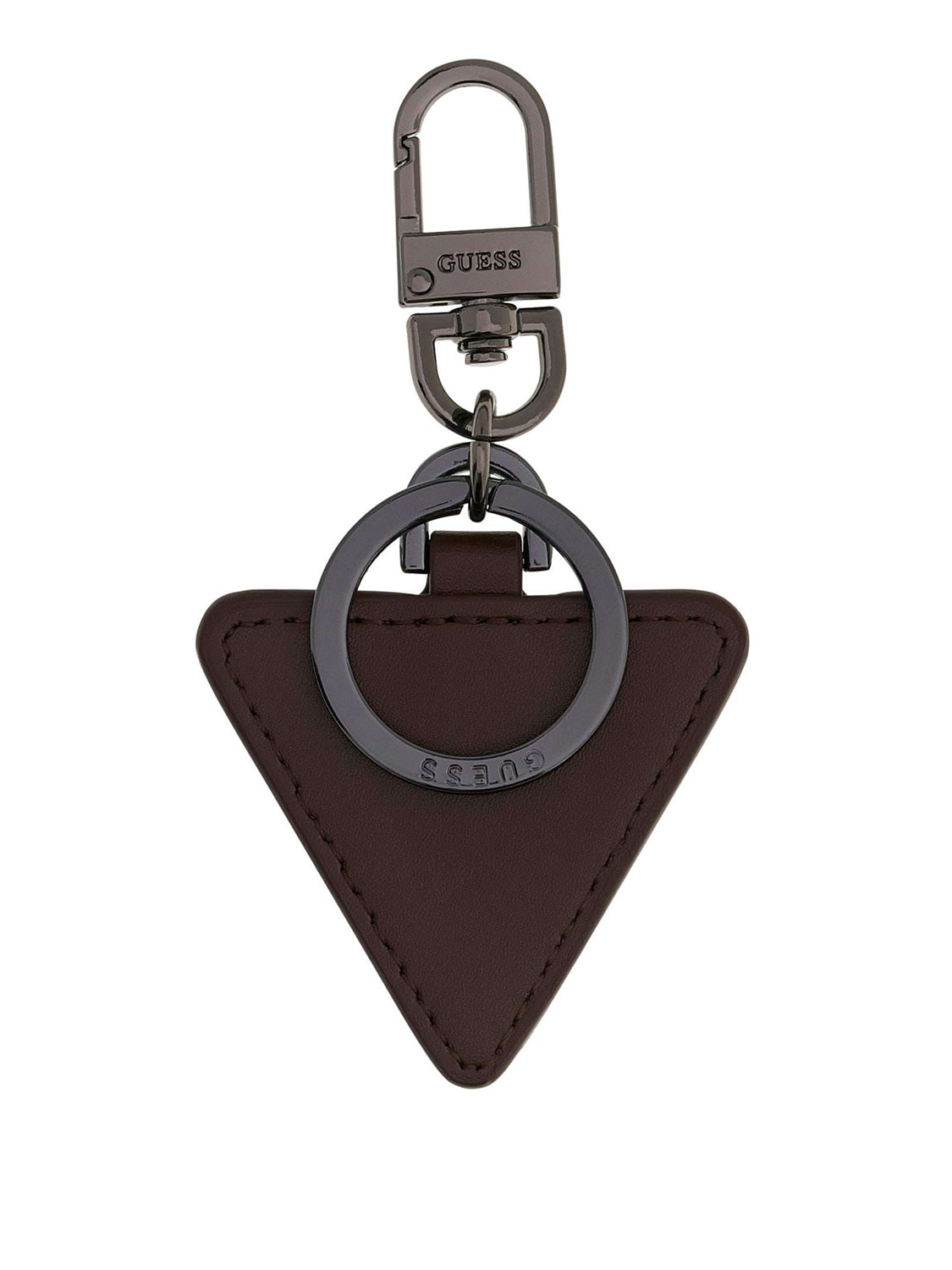 GUESS 2 USCITA Portachiavi Guess Con Logo Grigio Scuro Dark Oak/Grey