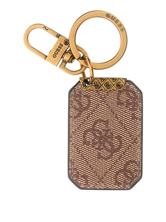 GUESS 2 USCITA Portachiavi Guess Plate Beige Beige/Brown
