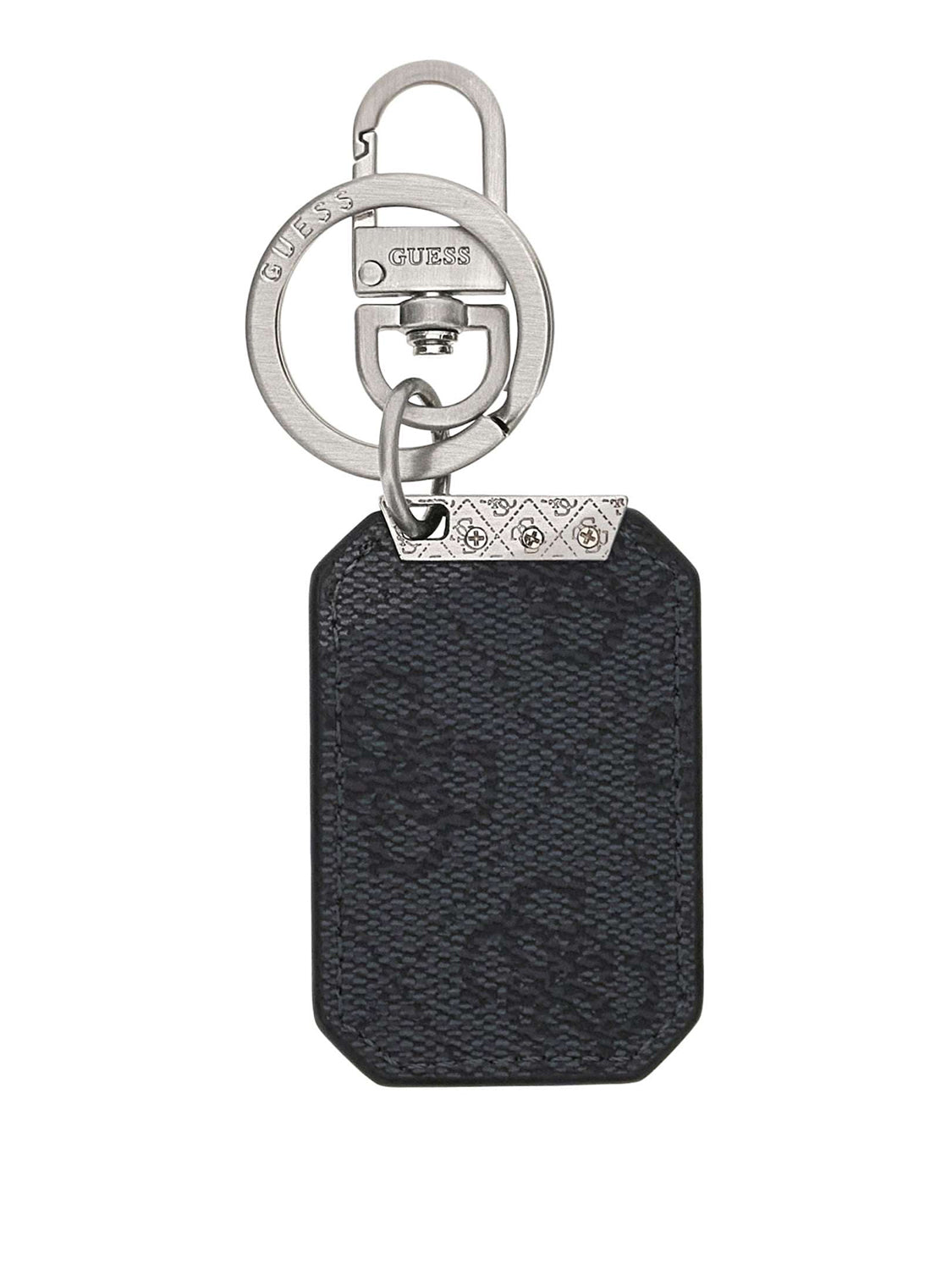 GUESS 2 USCITA Portachiavi Guess Plate Nero BLACK