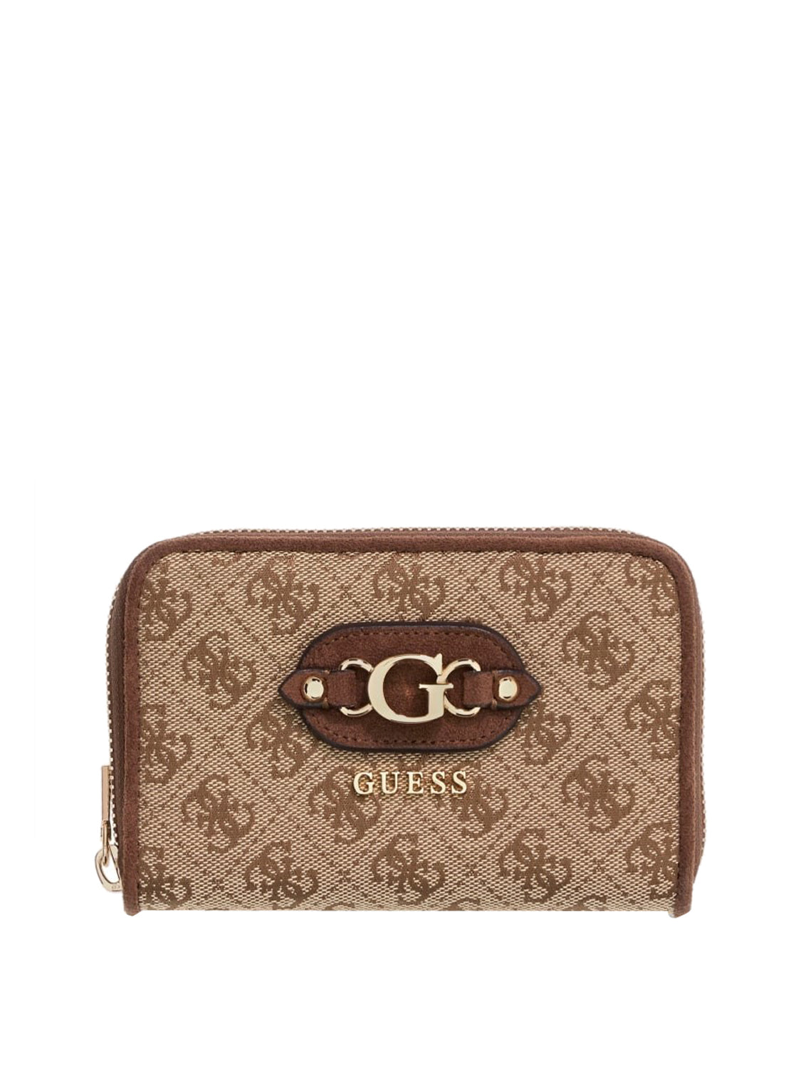 GUESS 2 USCITA Portafoglio Samantha Guess - Beige Latte Logo/Brown