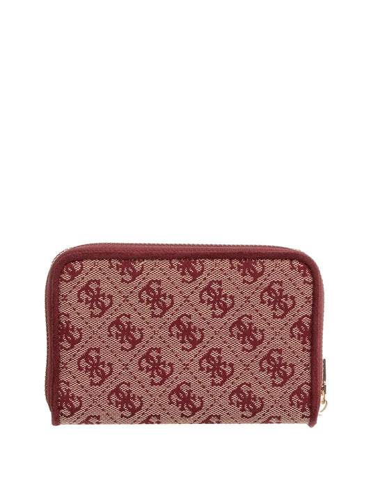 GUESS 2 USCITA Portafoglio Samantha Guess - Rosso Multi Merlot Logo