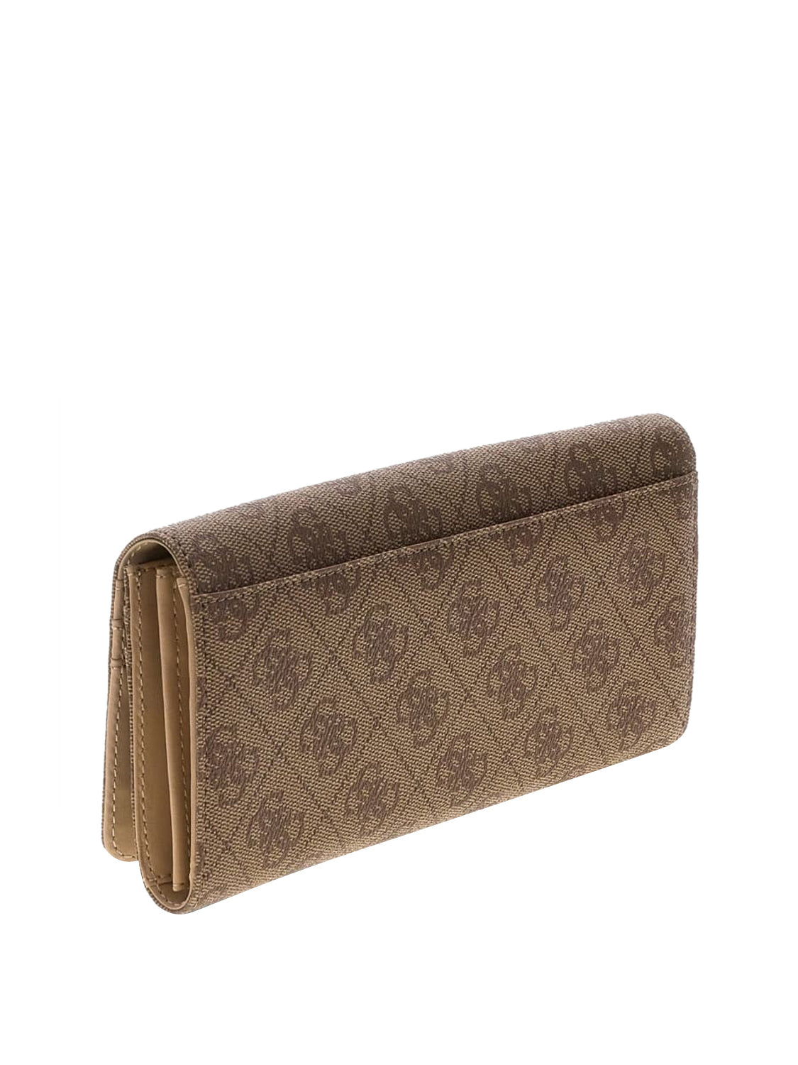 GUESS 2 USCITA Portafoglio Maxi Yvonne Guess - Latte Logo