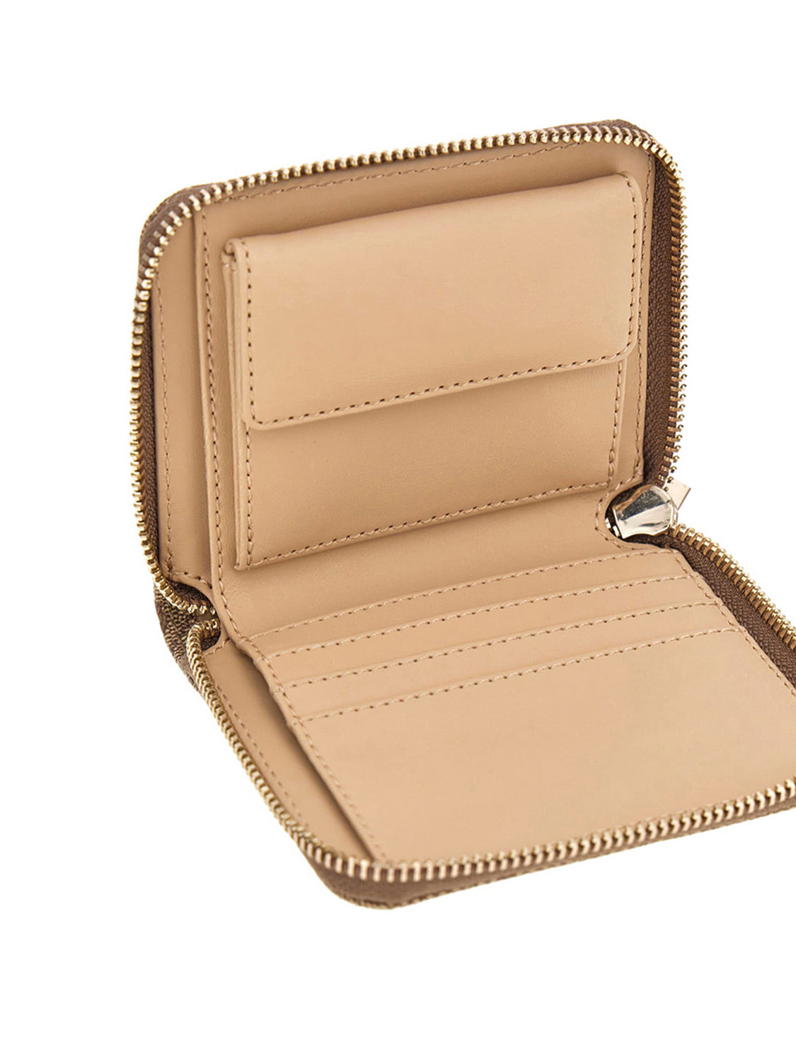 GUESS 2 USCITA Portafoglio Mini Guess Con Logo Laurel 4G - Beige Latte Logo