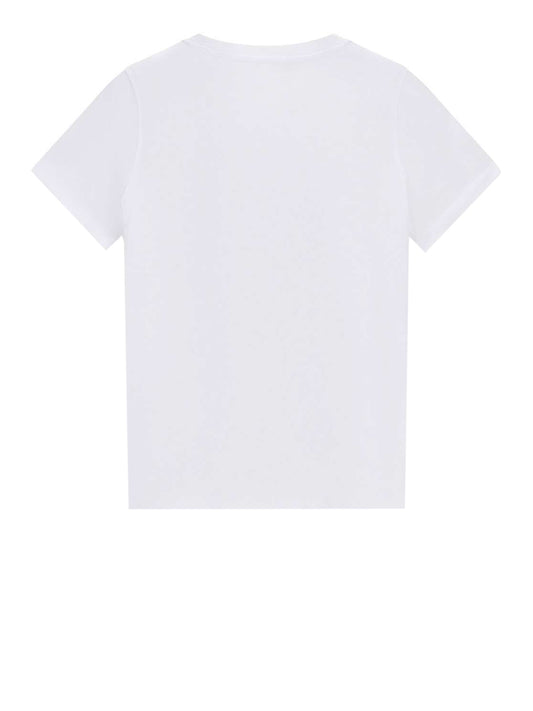 GUESS 2 USCITA Guess T-Shirt Ss Cn Crystals Triangle Tee - Bianco Pure white