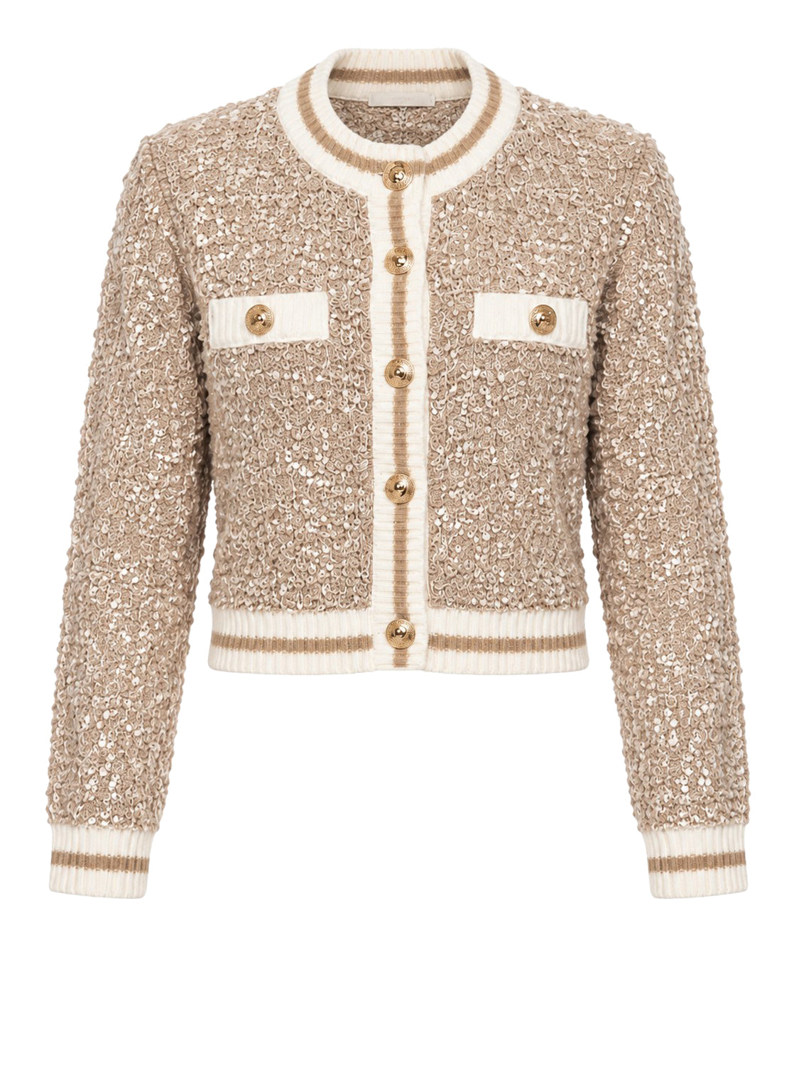 GUESS 2 USCITA Cardigan Guess Ls Cn Aomori Cardi Swtr - Mocassin Moccasin