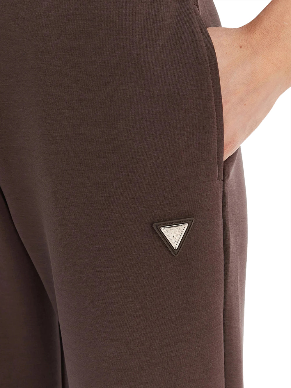GUESS ATHLEISURE 1 USCITA Guess Pantalone Tuta Olympe - Coffee Coffee Roast