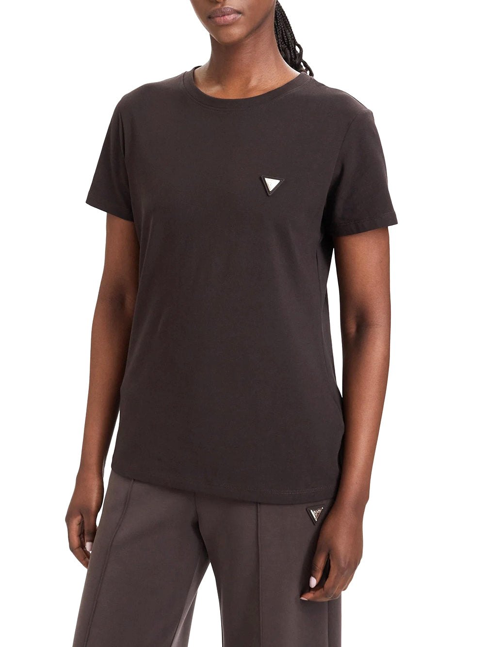 GUESS ATHLEISURE 1 USCITA Guess T-Shirt Oversize Colette - Coffee Roast Coffee Roast