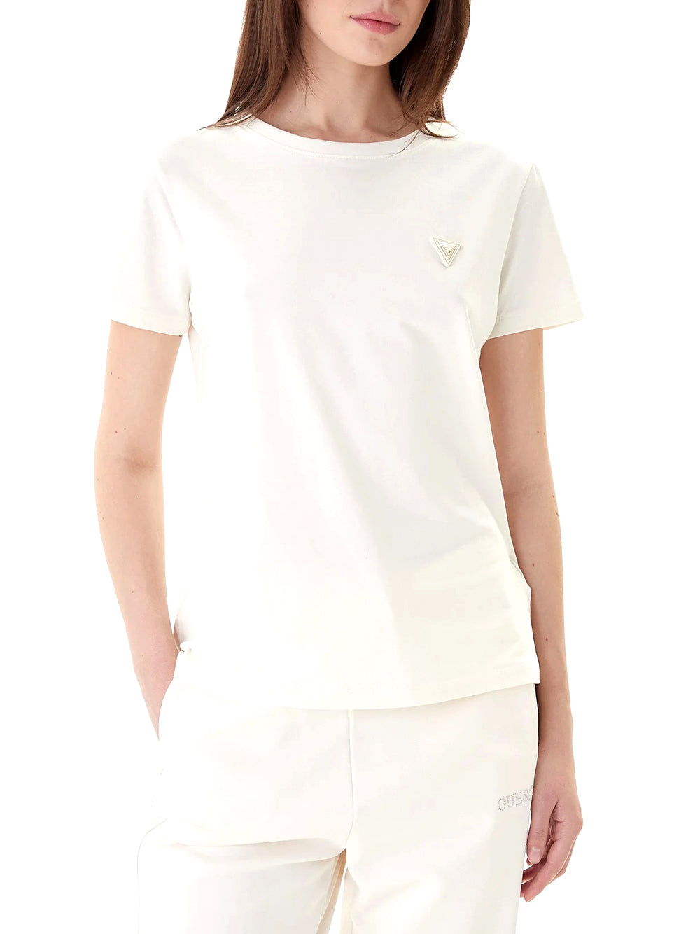 GUESS ATHLEISURE 1 USCITA Guess T-Shirt Colette Avorio Avorio