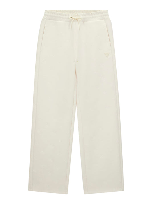 GUESS ATHLEISURE 1 USCITA Guess Pantalone Tuta Con Logo 4G - Avorio Avorio