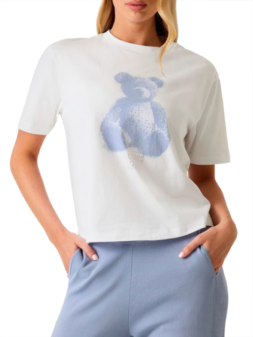 GUESS ATHLEISURE 1 USCITA Guess T-Shirt Bear - Bianco Pure white