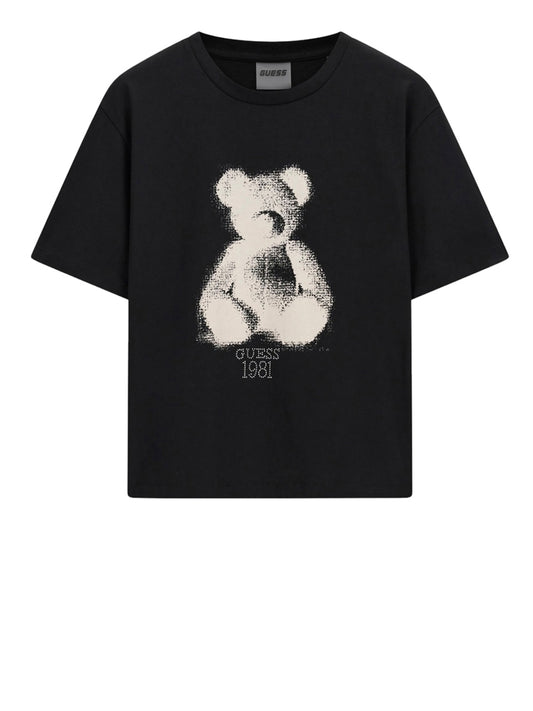 GUESS ATHLEISURE 1 USCITA Guess T-Shirt Bear - Nero Jet Black A996