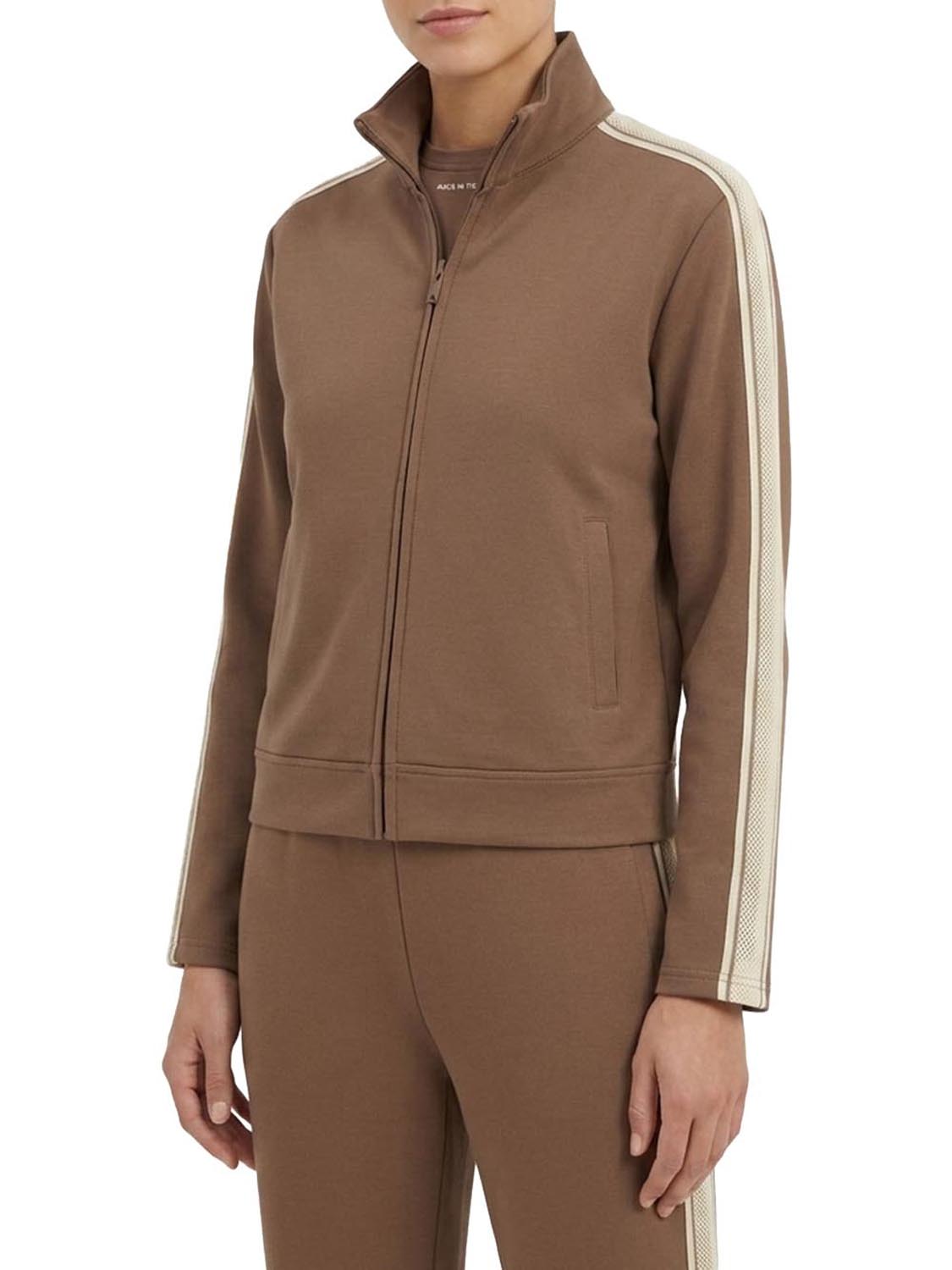 GUESS ATHLEISURE 1 USCITA Guess Felpa Merope Taupe Buff Taupe