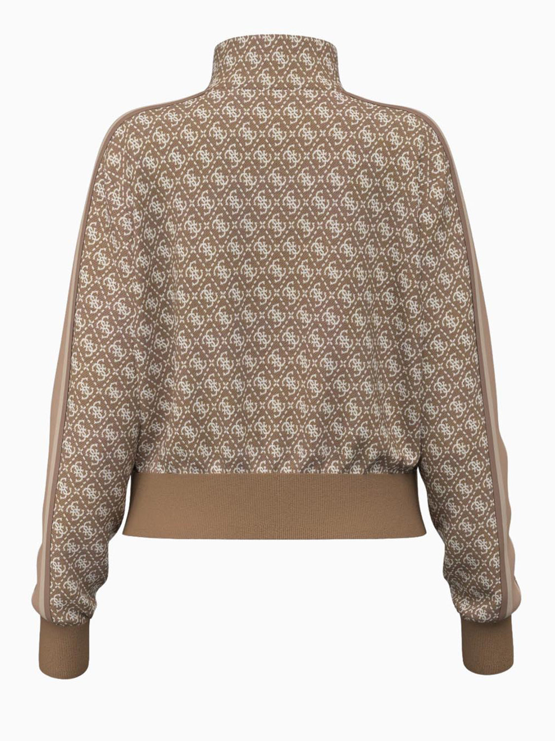GUESS ATHLEISURE 1 USCITA Guess Felpa 4G Allover Beige 4G Rhombus Blonde Am