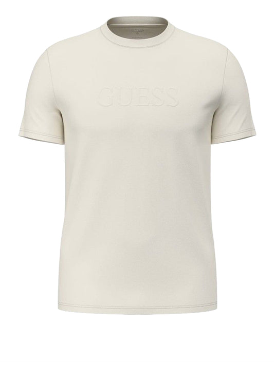 GUESS ATHLEISURE 1 USCITA Guess T-Shirt Con Logo Ricamato - Bianco Mountain White