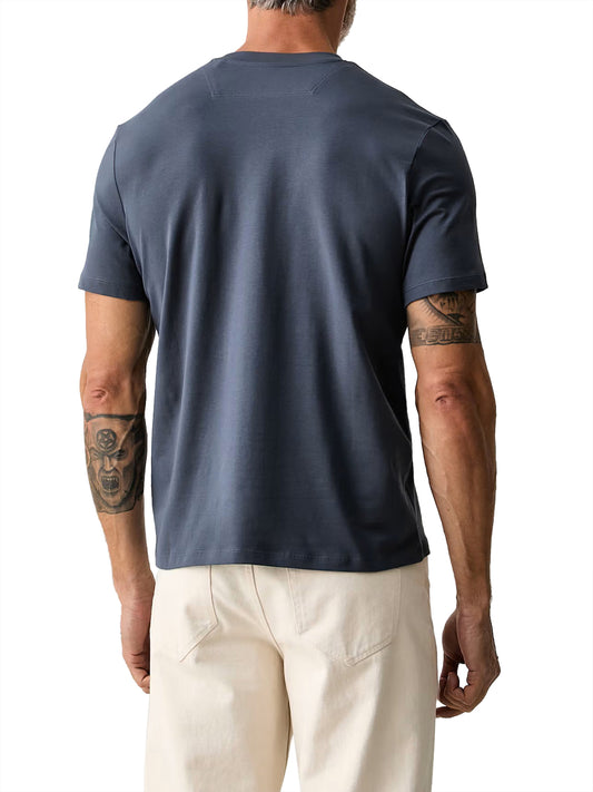 GUESS ATHLEISURE 1 USCITA Guess T-Shirt Con Logo Ricamato - Blu Grey Shadow Blue