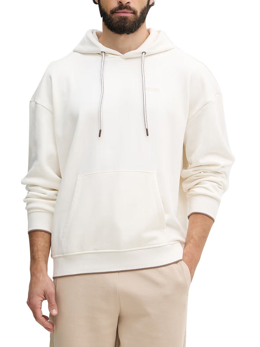 GUESS ATHLEISURE 1 USCITA Guess Felpa Franc - Bianco Mountain White