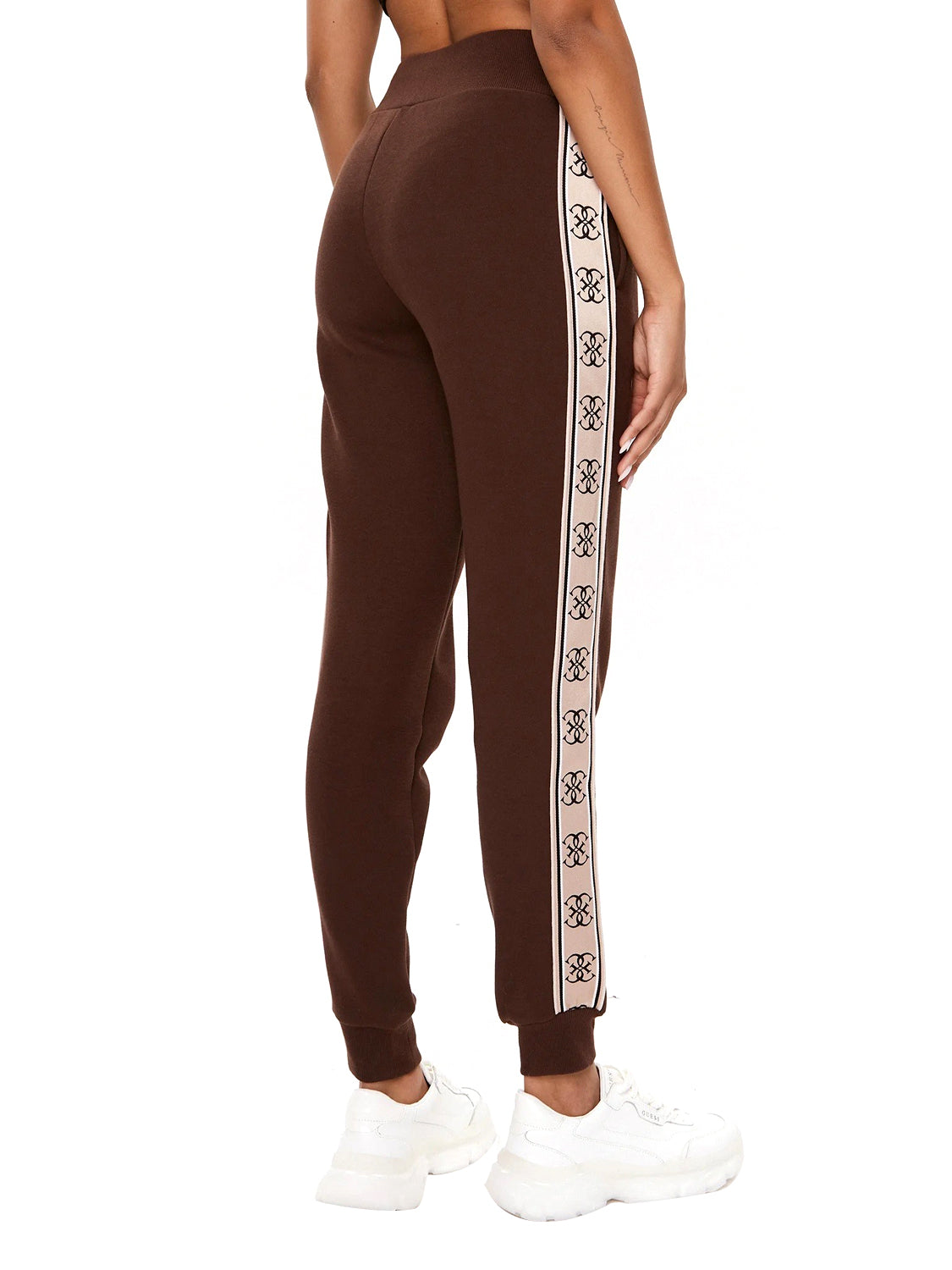 GUESS ATHLEISURE 2 USCITA Pantalone Tuta Britney Guess - Marrone Scuro Dark Coffee
